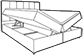 Lit boxspring