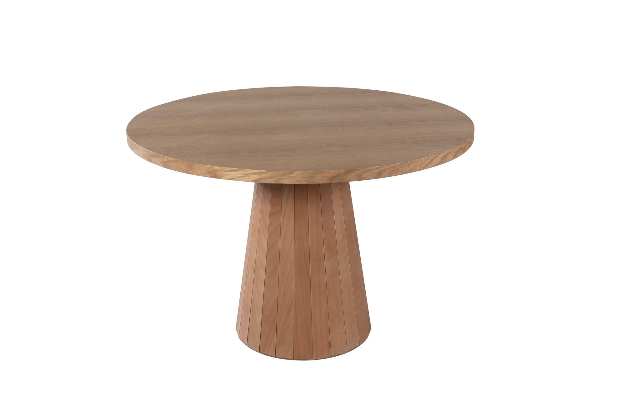 Table à manger ronde Sukina D100cm Bois massif clair
