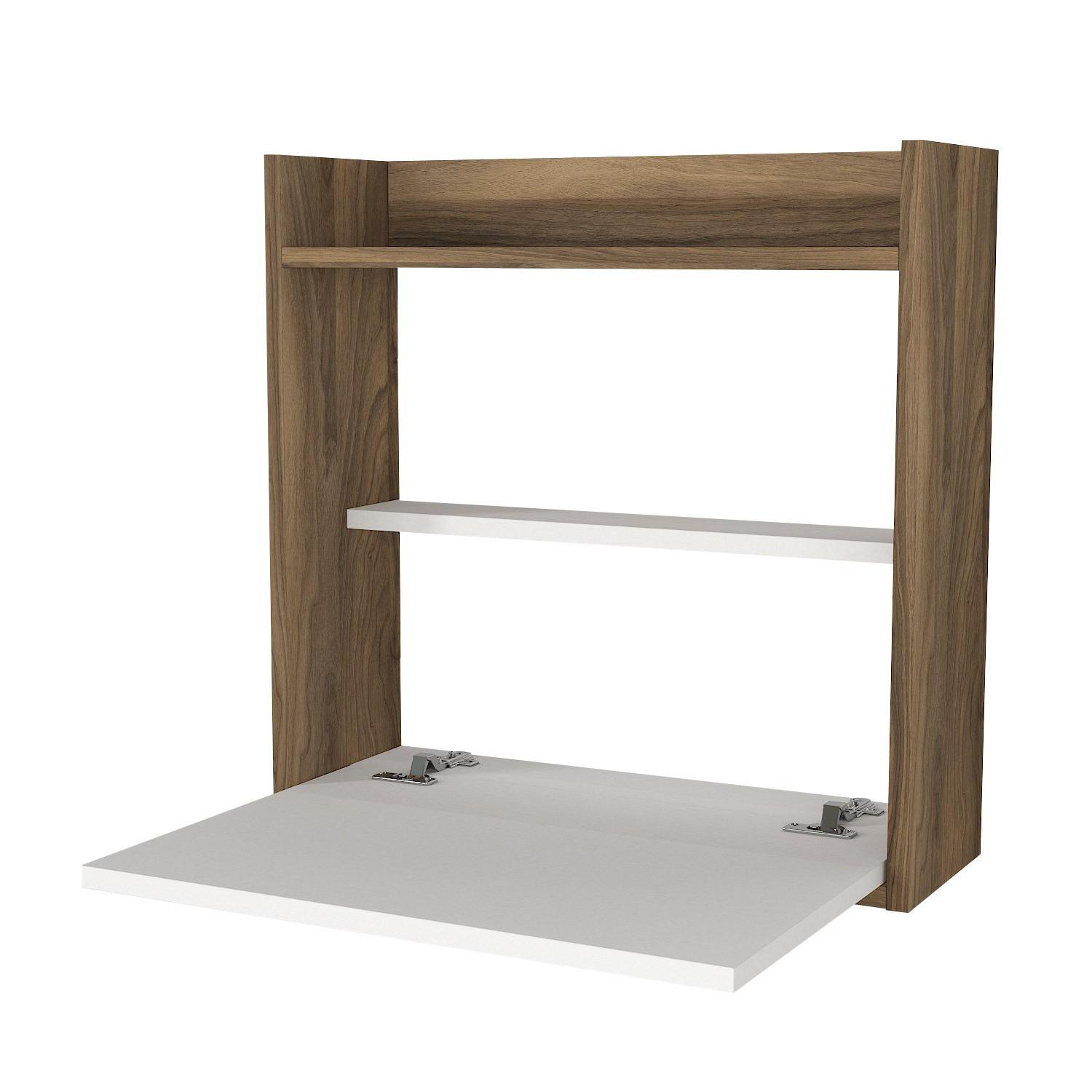 Bureau murale Cizax 60cm Bois et Blanc