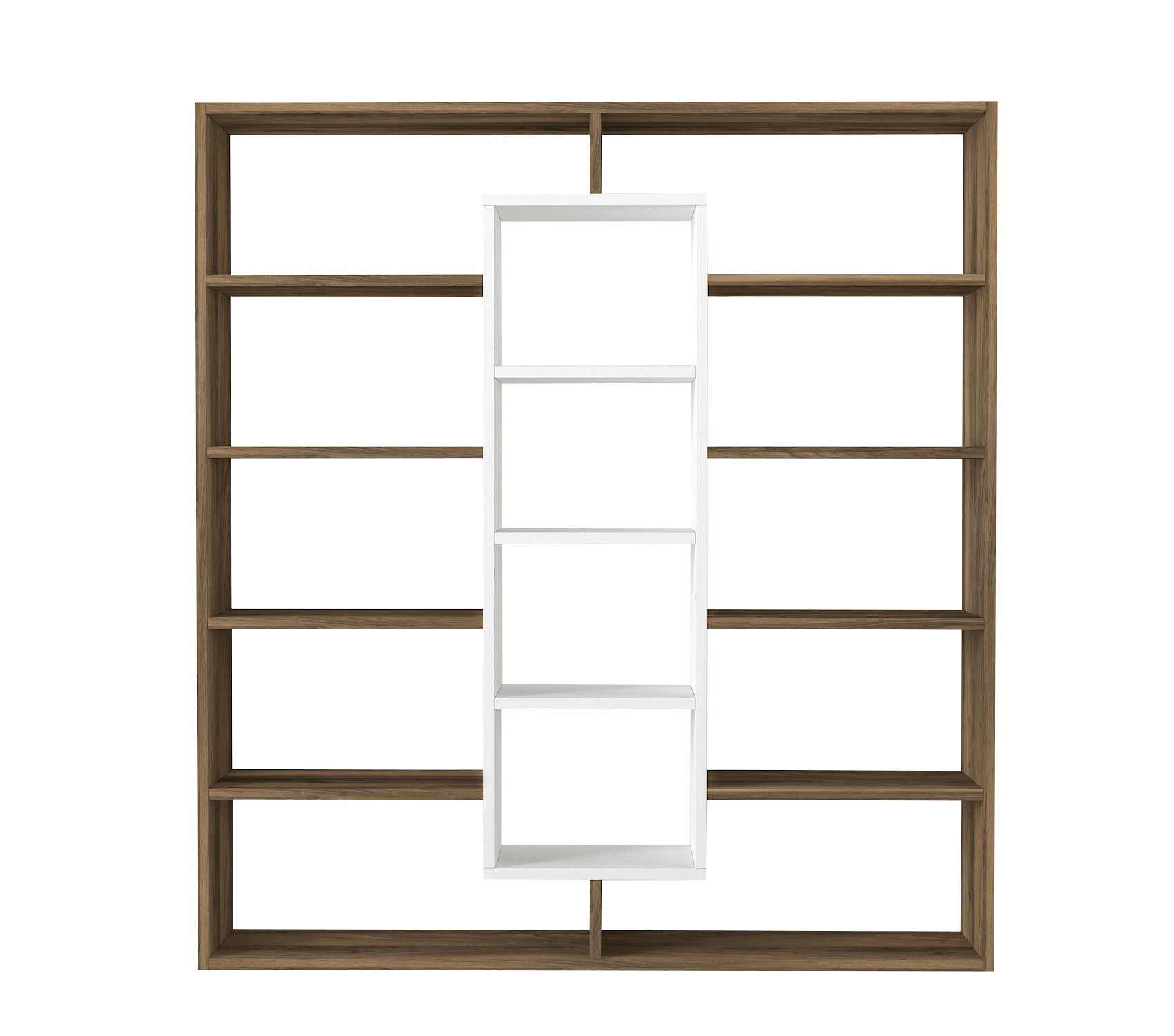 Étagère bibliothéque Alexa H135,7cm Bois et Blanc