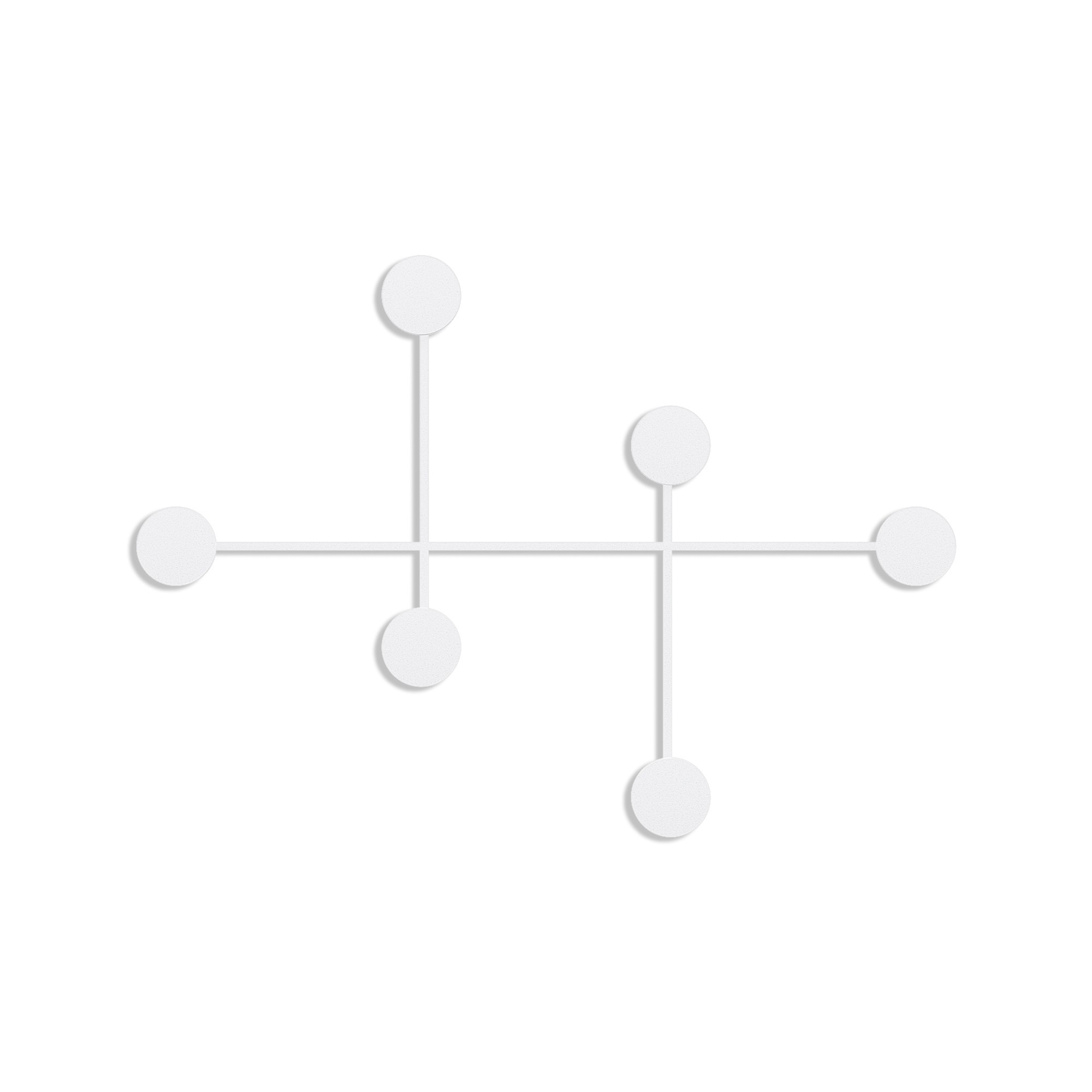 Patère décoratif Laka L80xH60cm Métal Blanc