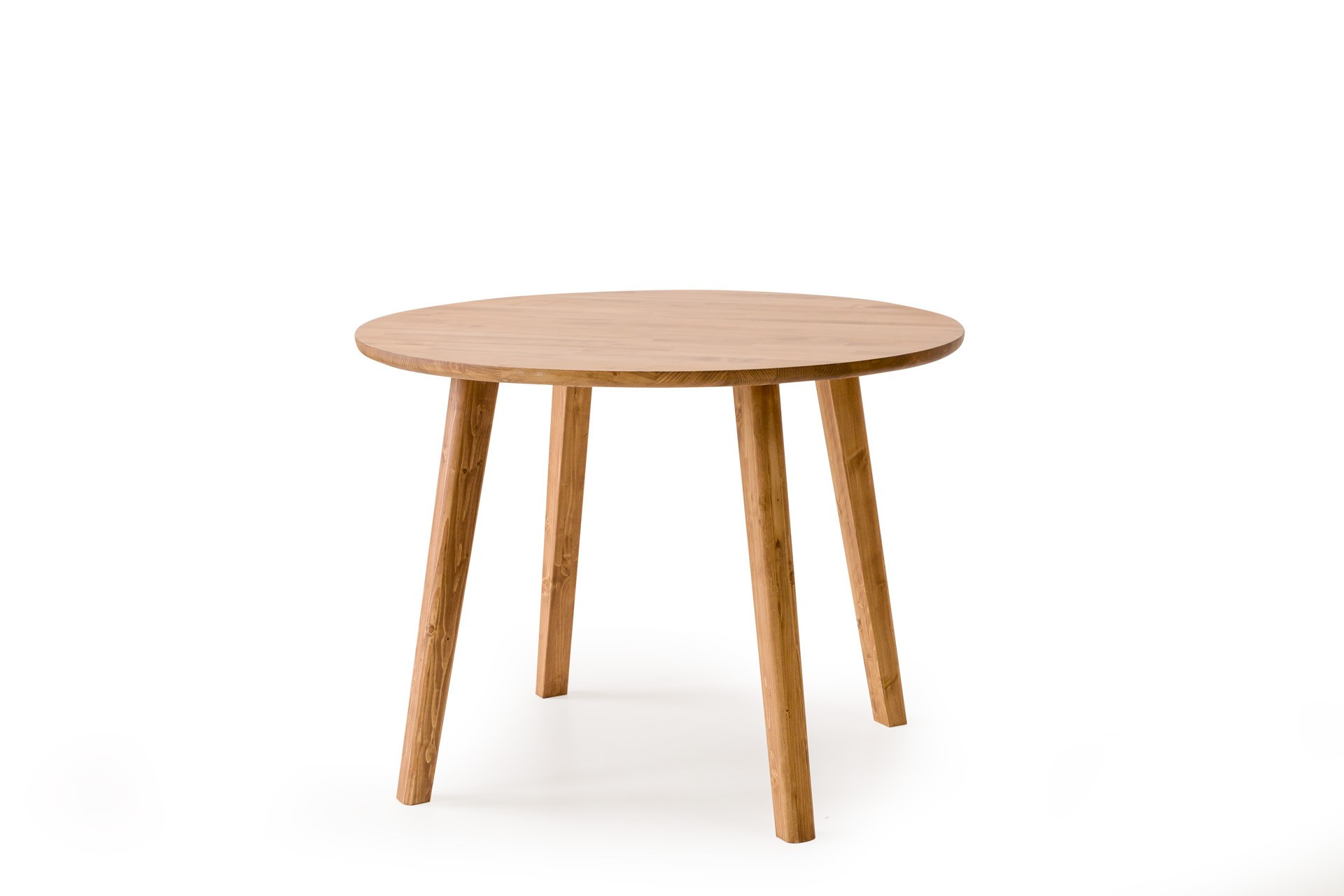 Table à manger ronde Tasen D100cm Bois massif clair