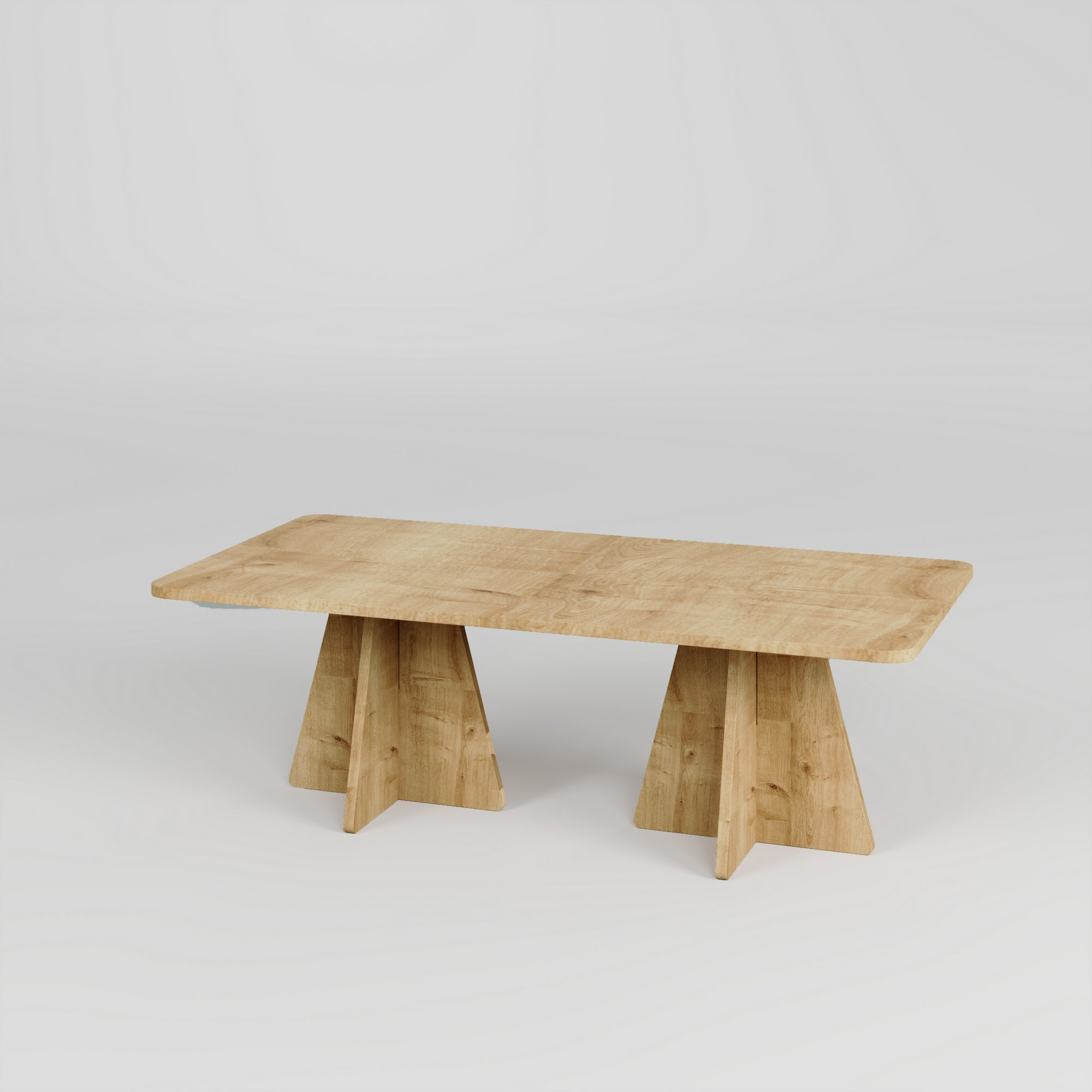 Table basse moderne Ralio L120cm Chêne clair