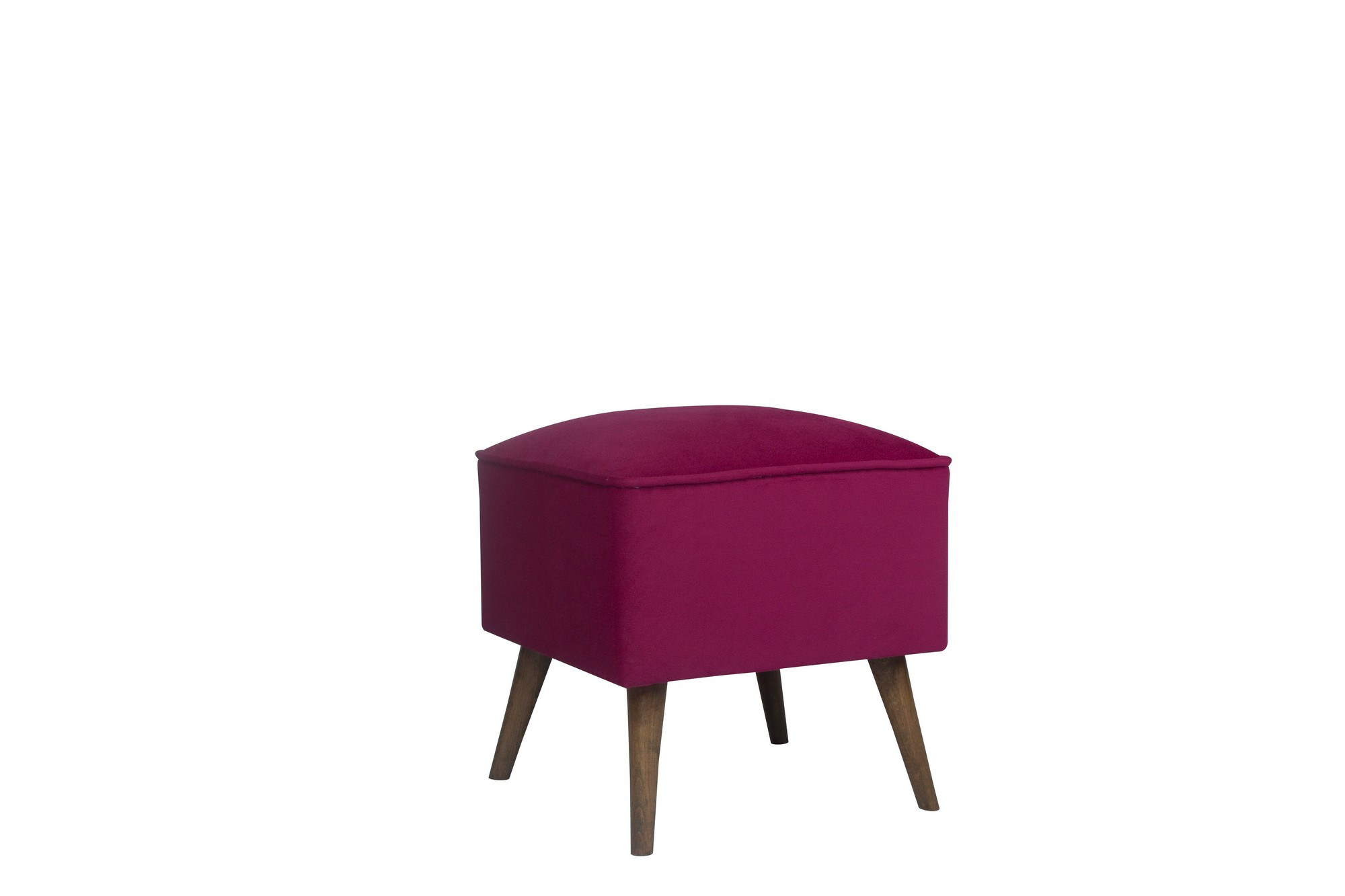 Tabouret Rusdel 41x41cm Tissu Violet