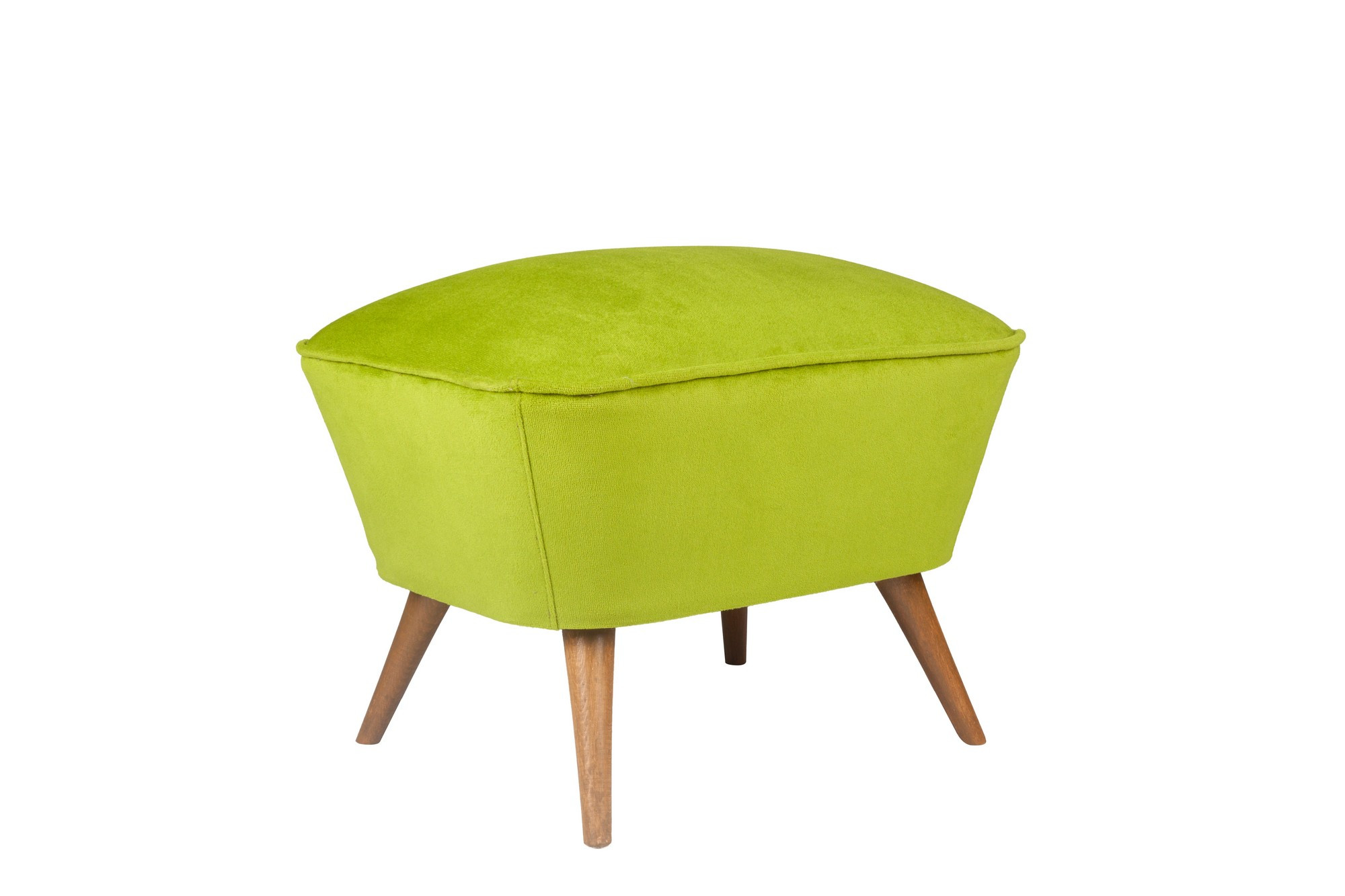Tabouret Rusdel 57x45cm Tissu Vert brillant