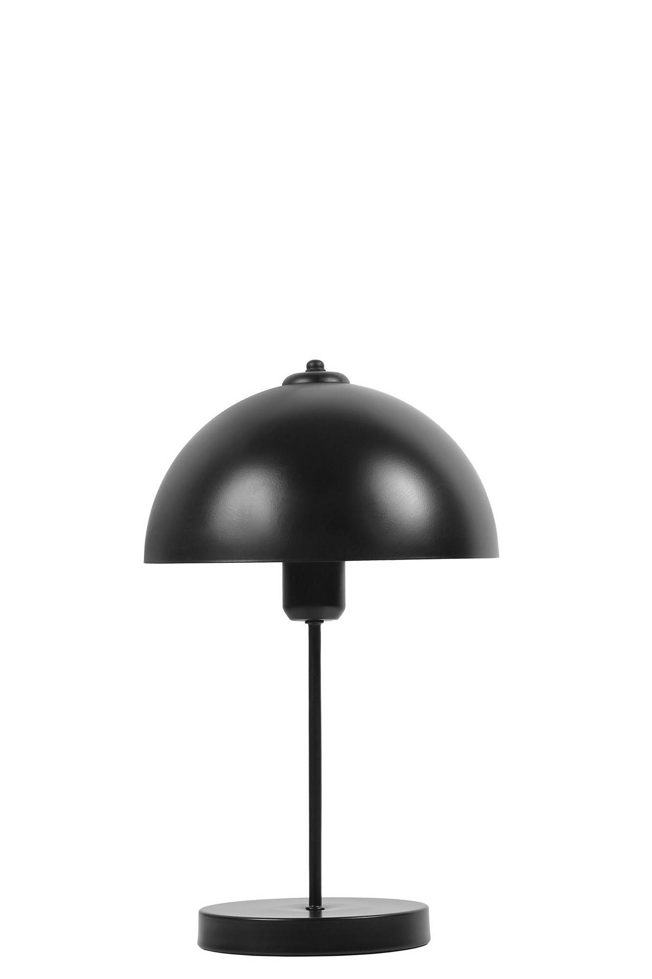 Lampe à poser moderne About jour Champignon Louno D25cm Métal Noir
