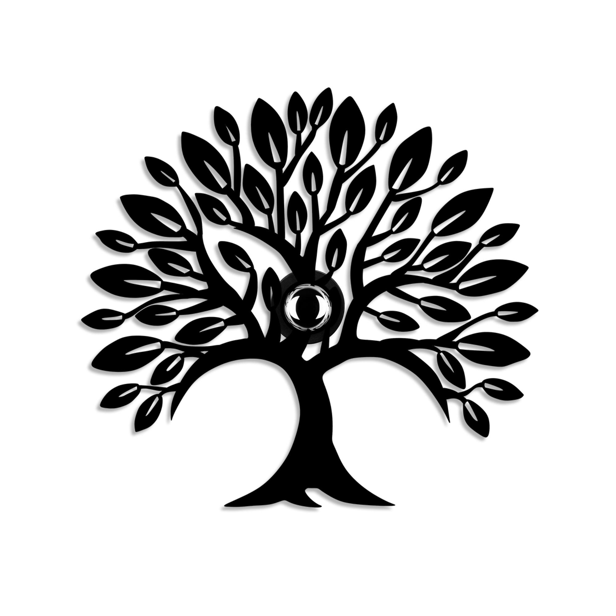 Applique murale décoratif Eyam Arbre L50xH46cm Métal Noir