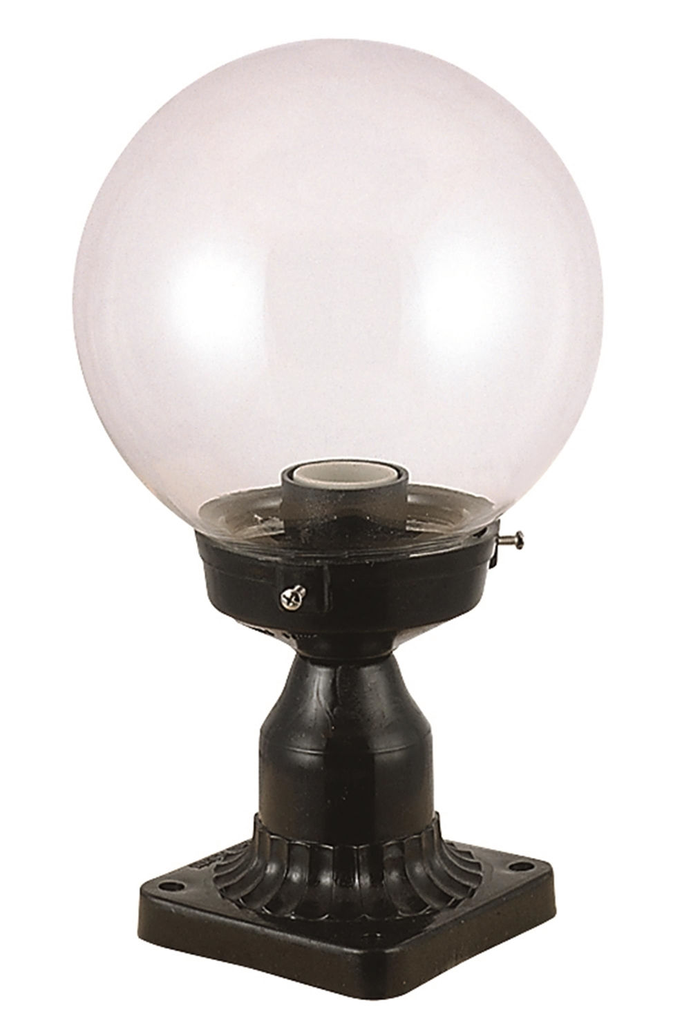 Borne extérieur diffuseur Arje D20cm Noir et Transparent