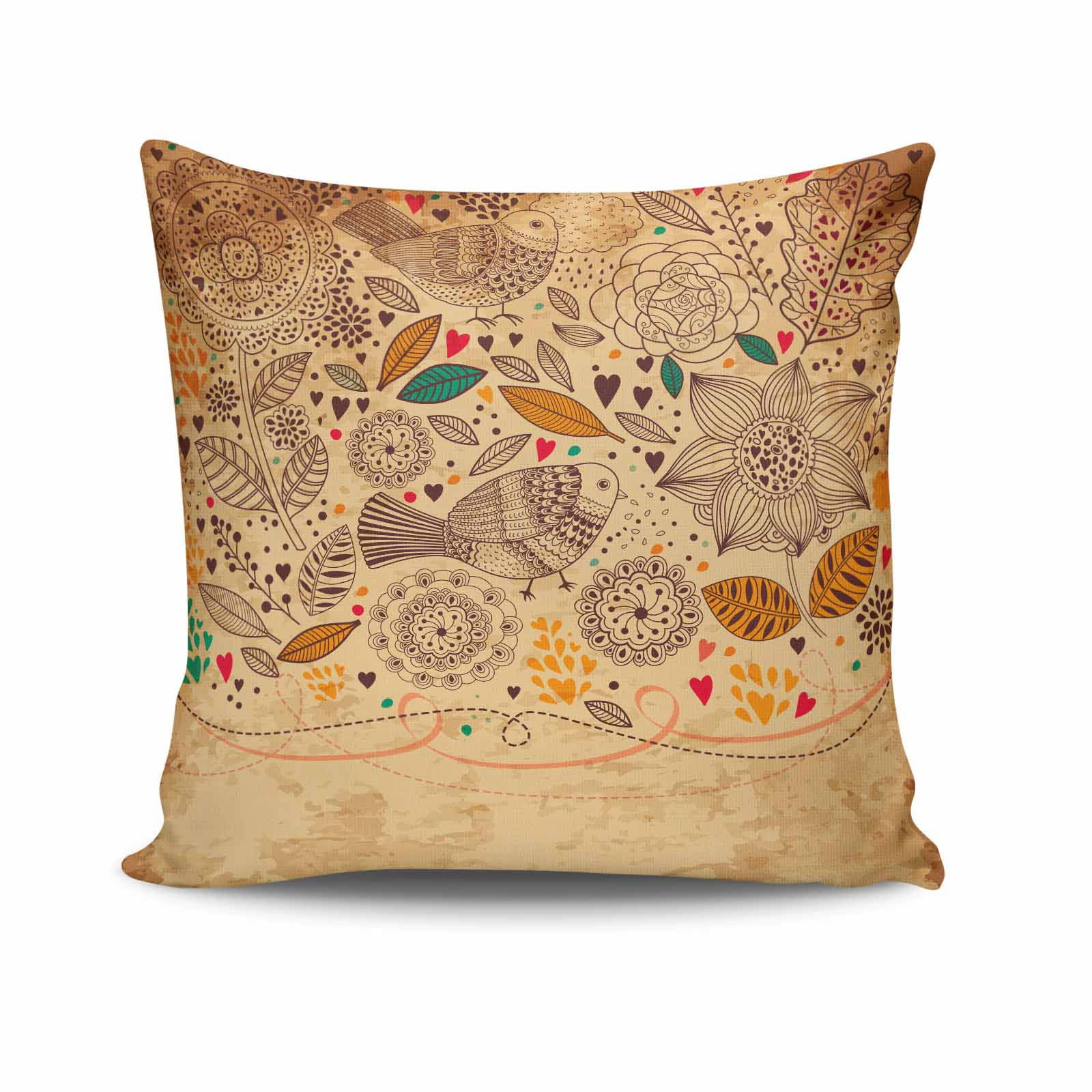 Coussin Stallus 43x43cm Tissu Motif Vecteur Multicolore