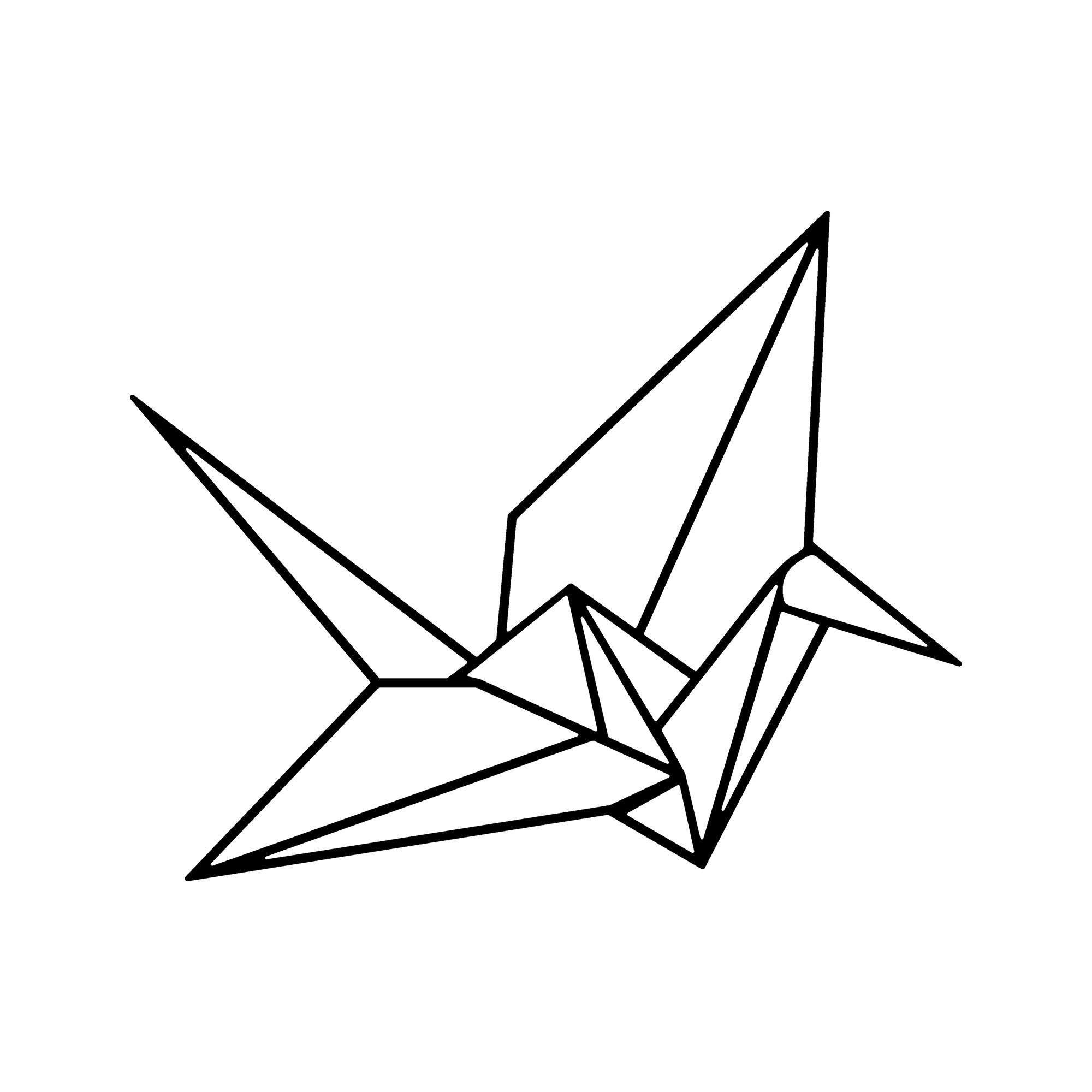 Décoration murale Alixis origami L33xH41cm Métal Noir