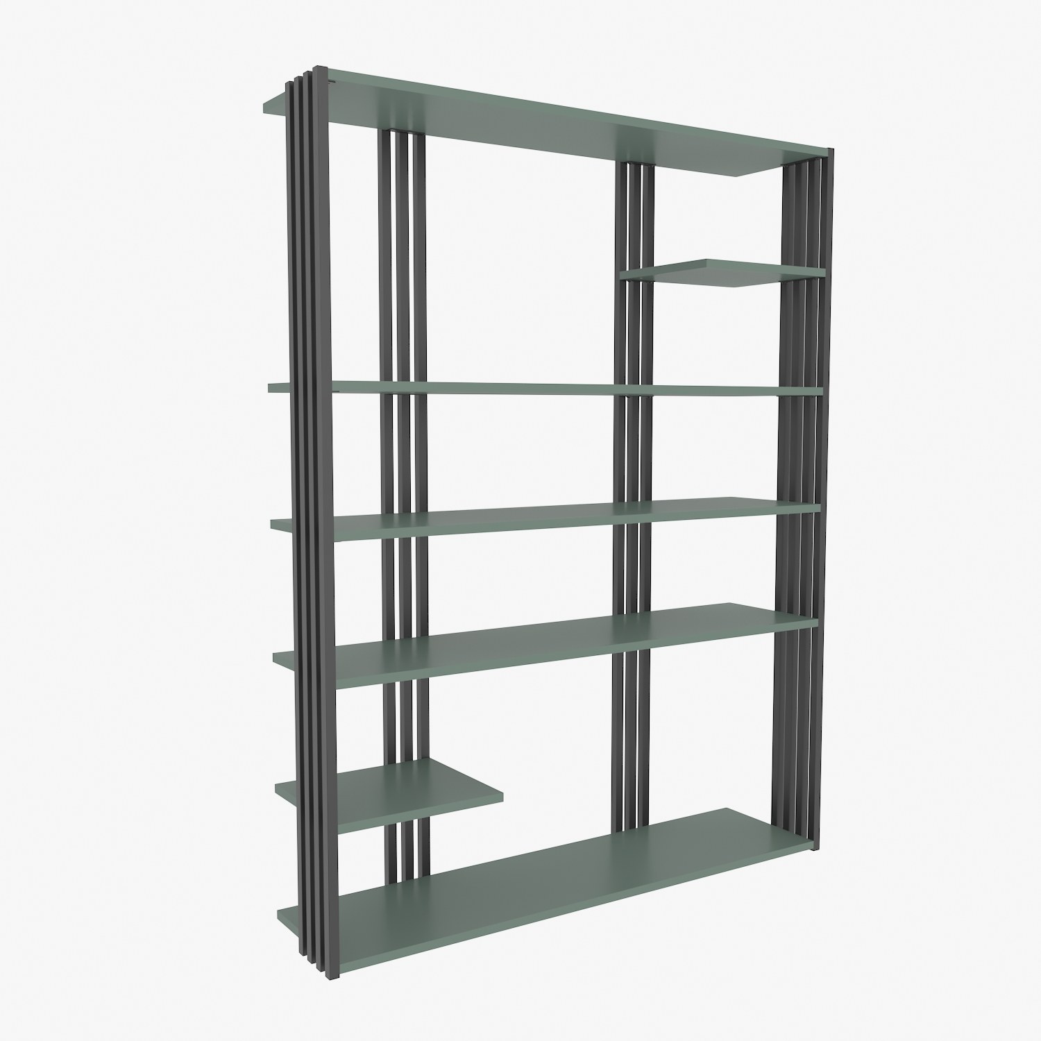 Étagère bibliothèque Mayson L120cm Noir et Vert