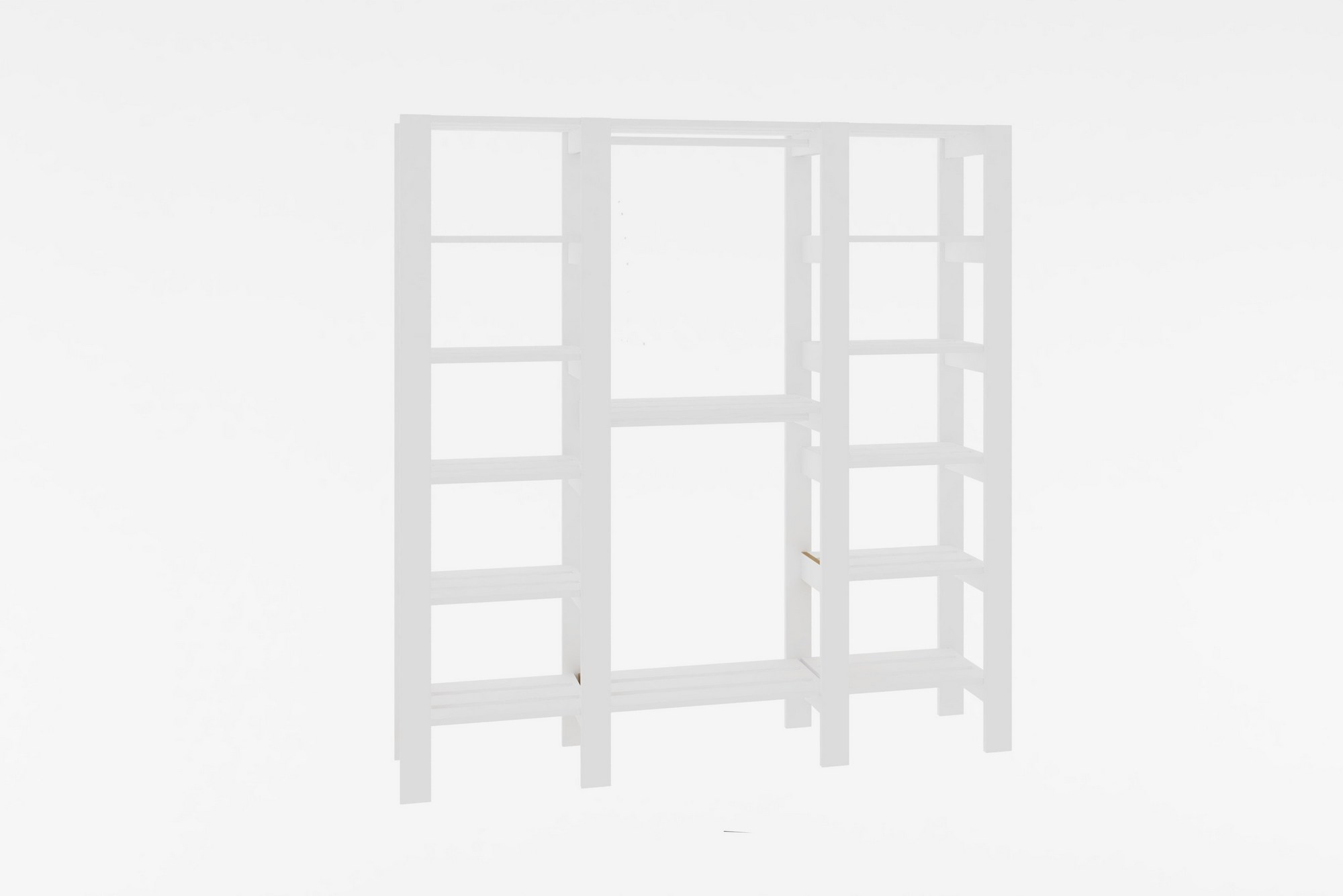 Garde-robe ouverte Otama L161cm Bois Blanc