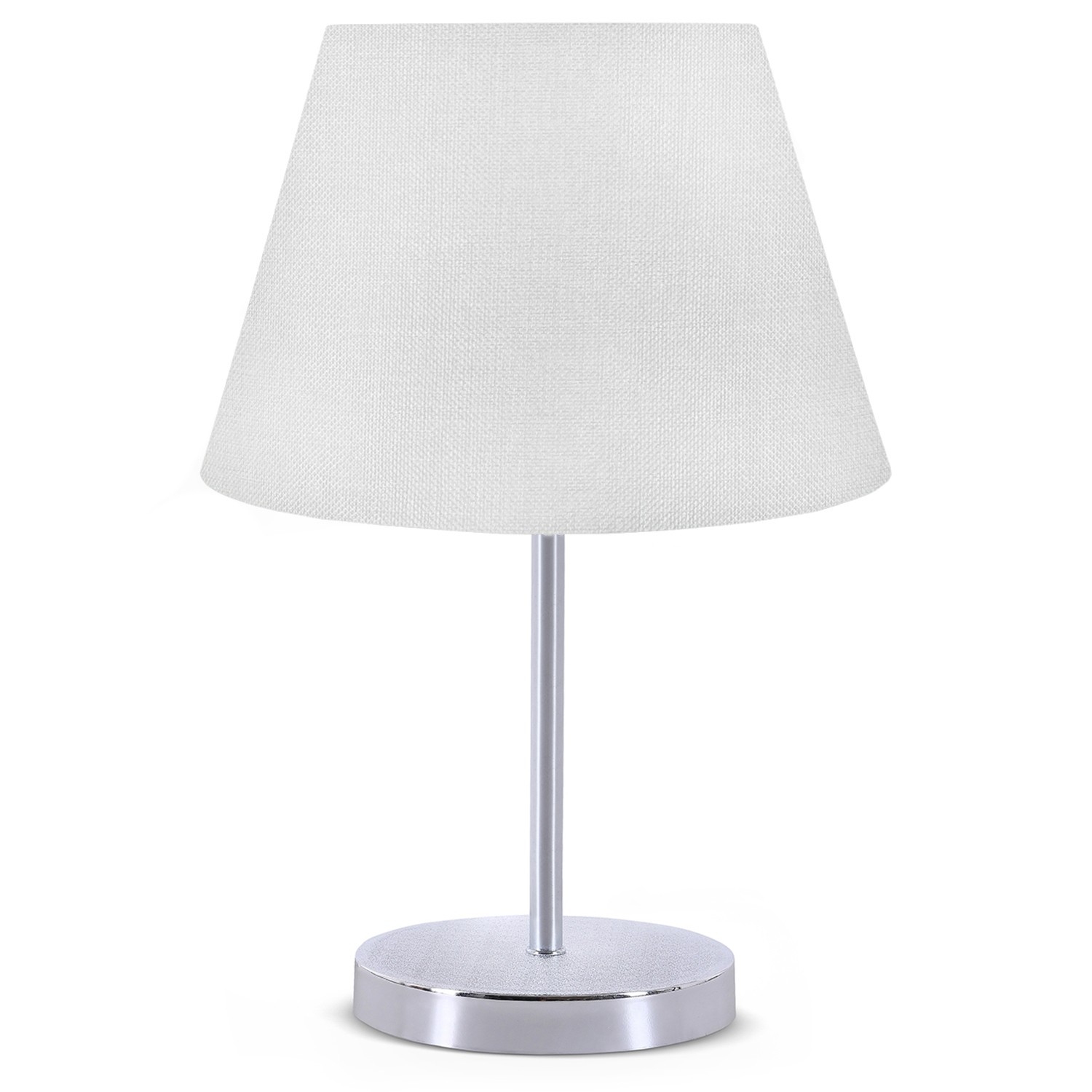 Lampe de table Accensa Métal Argent et Gris étain