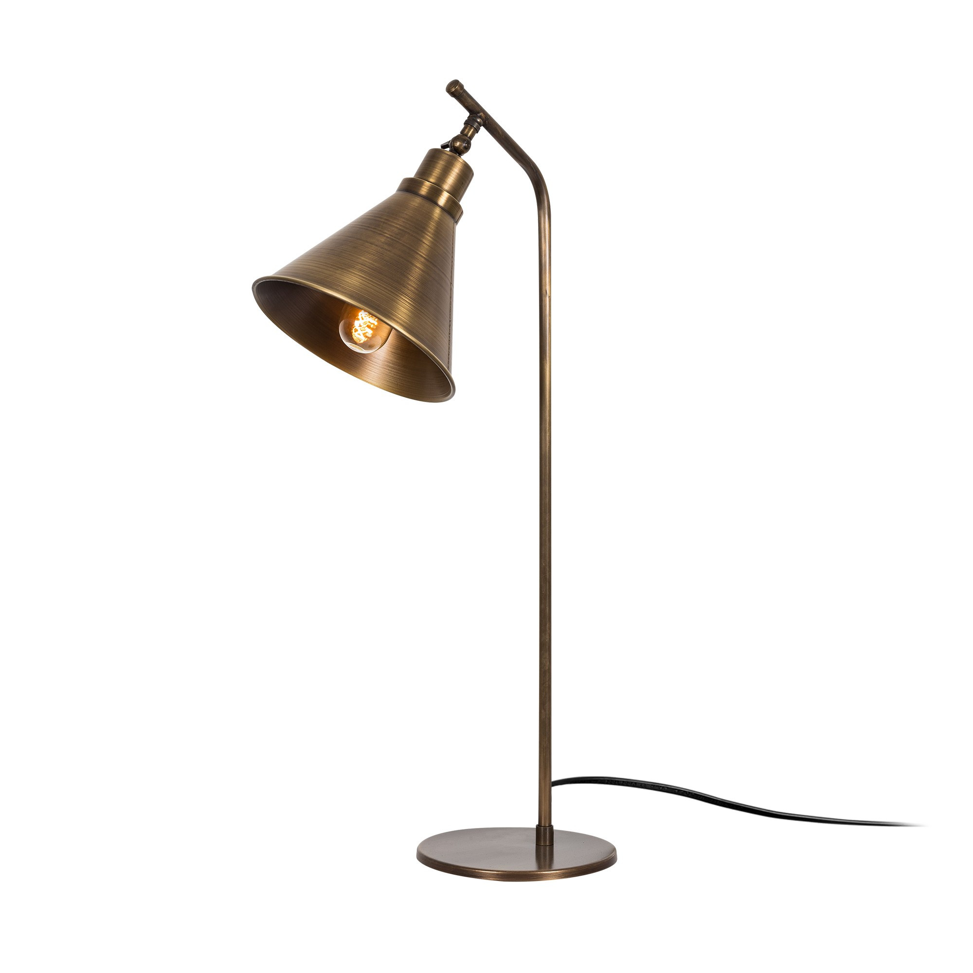 Lampe de table classique Krasiva cône Métal Or Antique