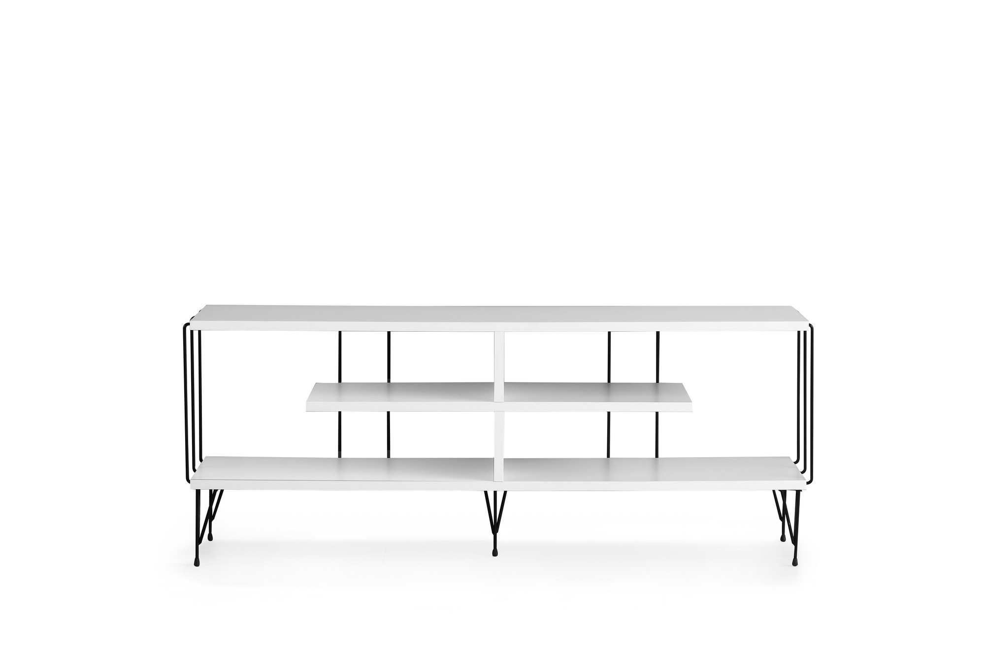 Meuble TV design 120cm Lycon Blanc