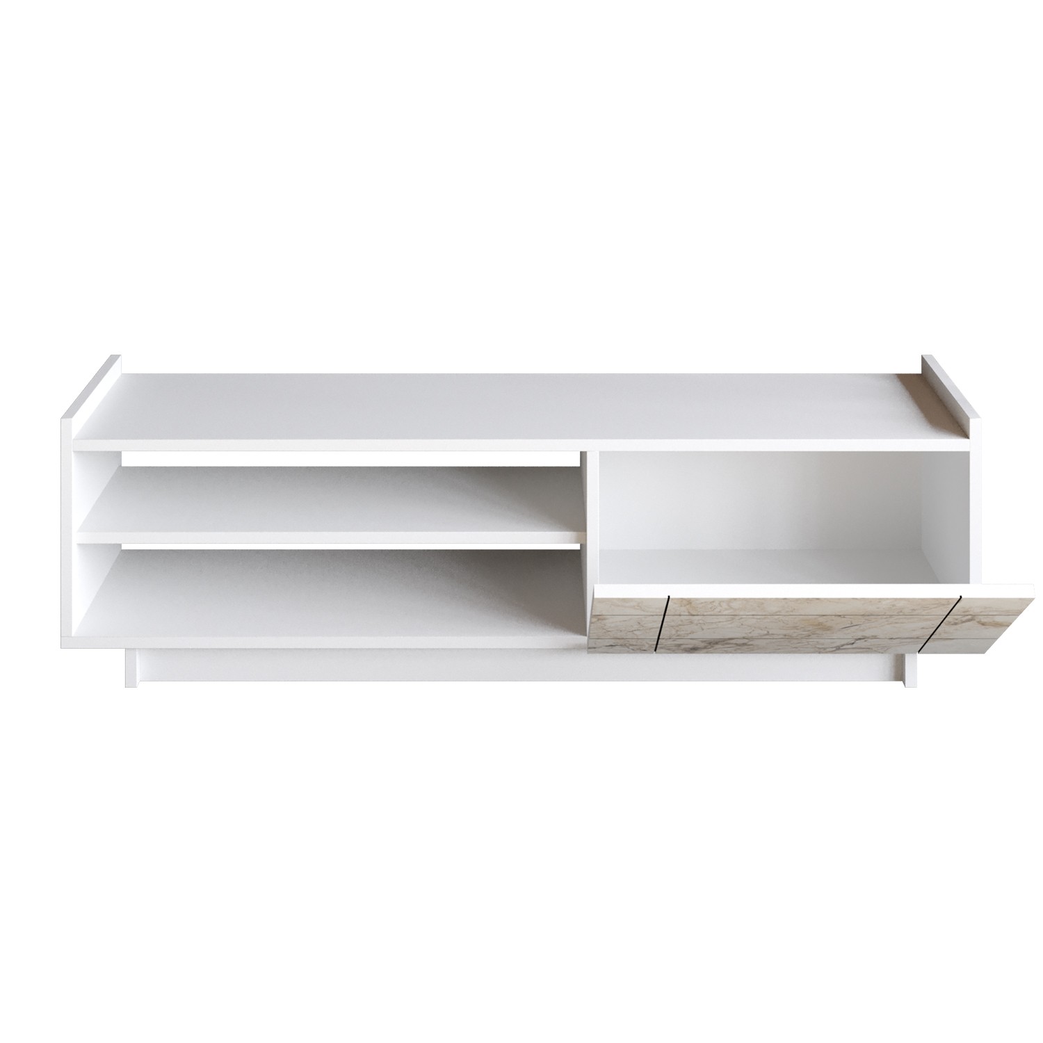 Meuble TV Saeculum Bois Blanc
