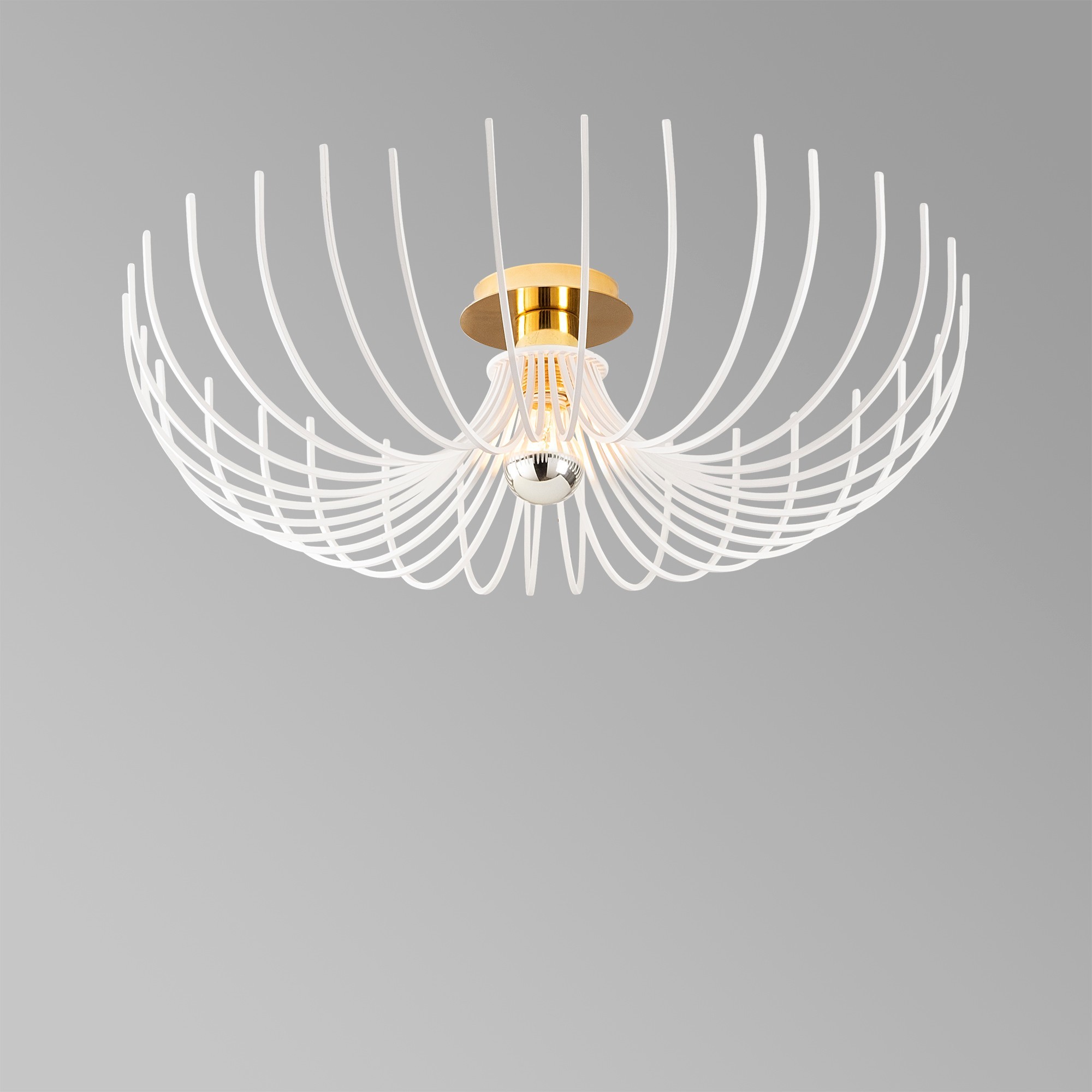 Plafonnier Coraline D56cm Métal Blanc