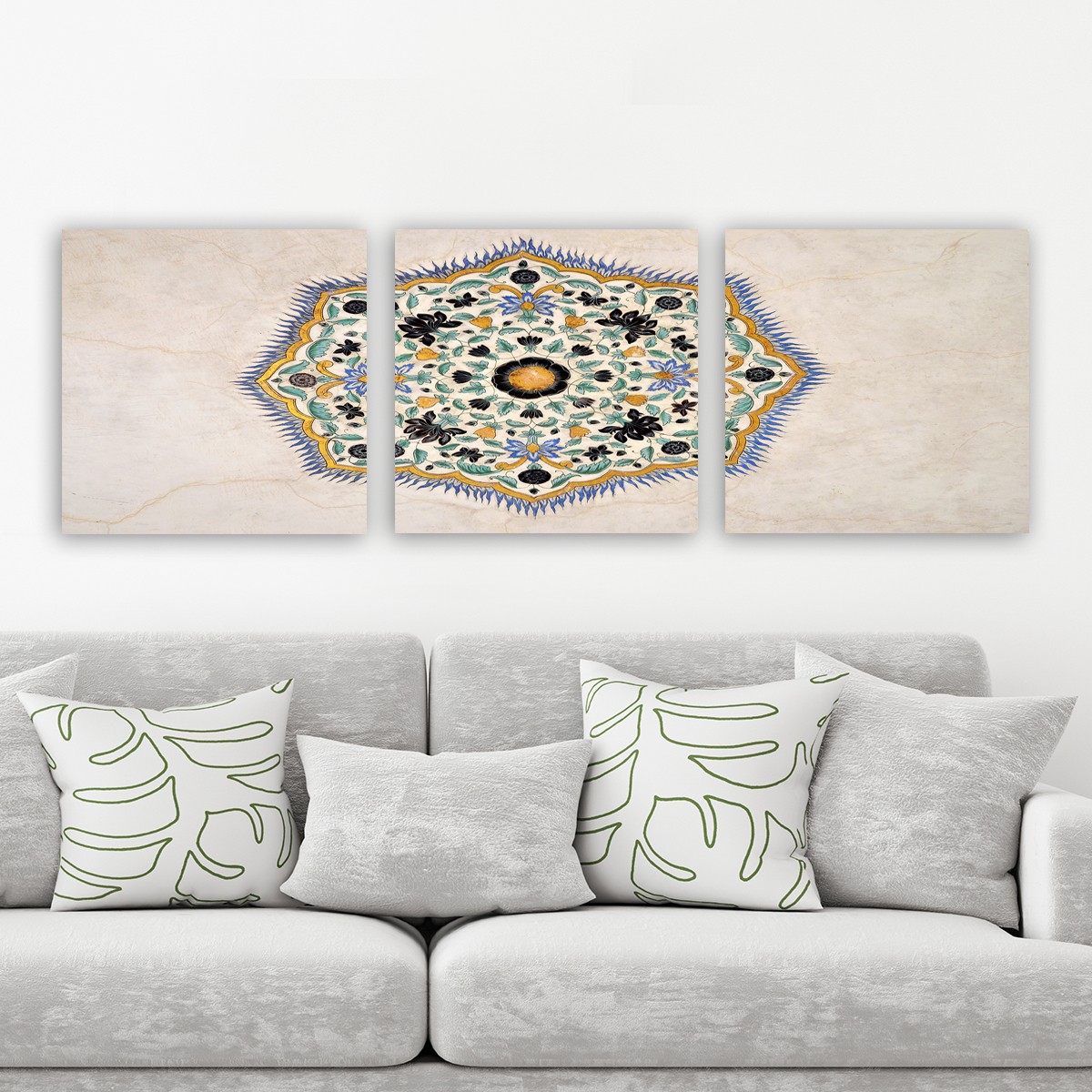 Set de 3 tableaux décoratif Scaenicos Motif Polygonale