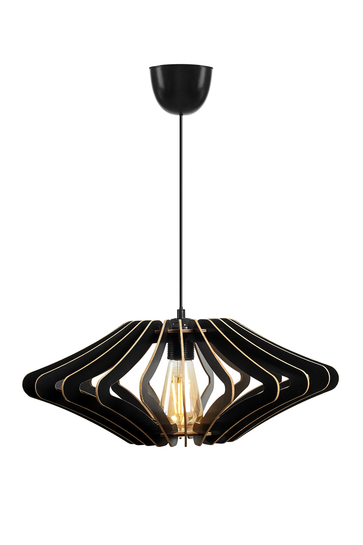 Suspension Shaylan D59cm Bois Noir