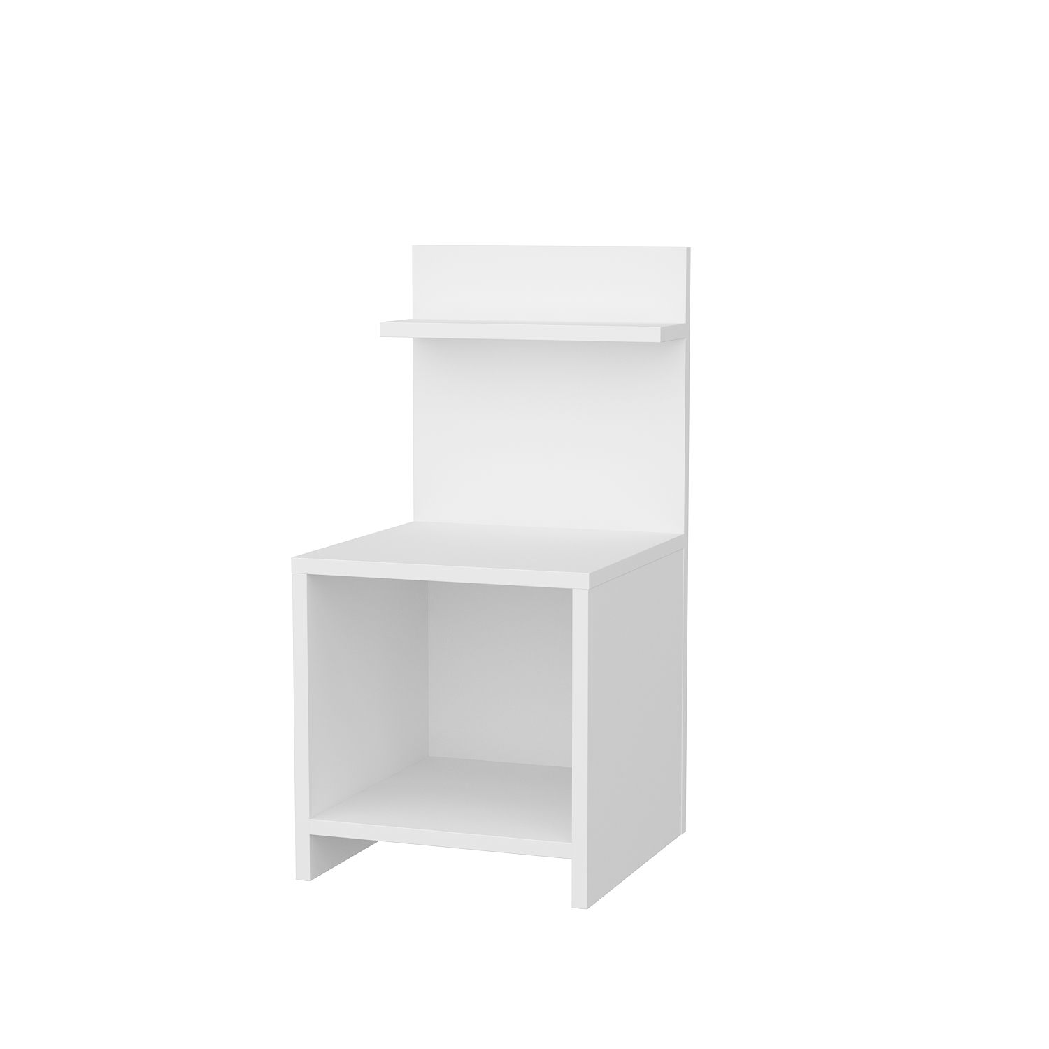 Table de chevet Pinketa L35,65xH72cm Blanc