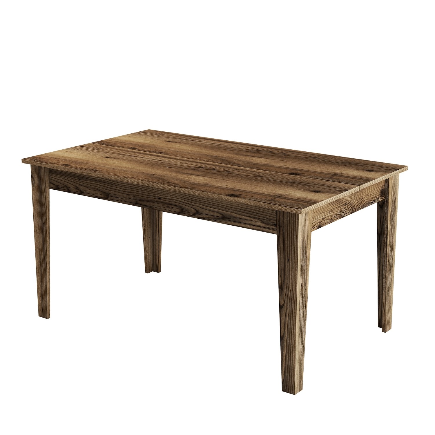 Table de salle à manger avec rangement Fiorita 145cm Bois foncé