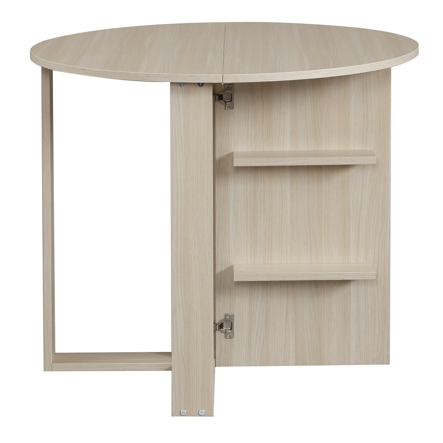 Table ronde pliante Orothos D90cm Bois Chêne