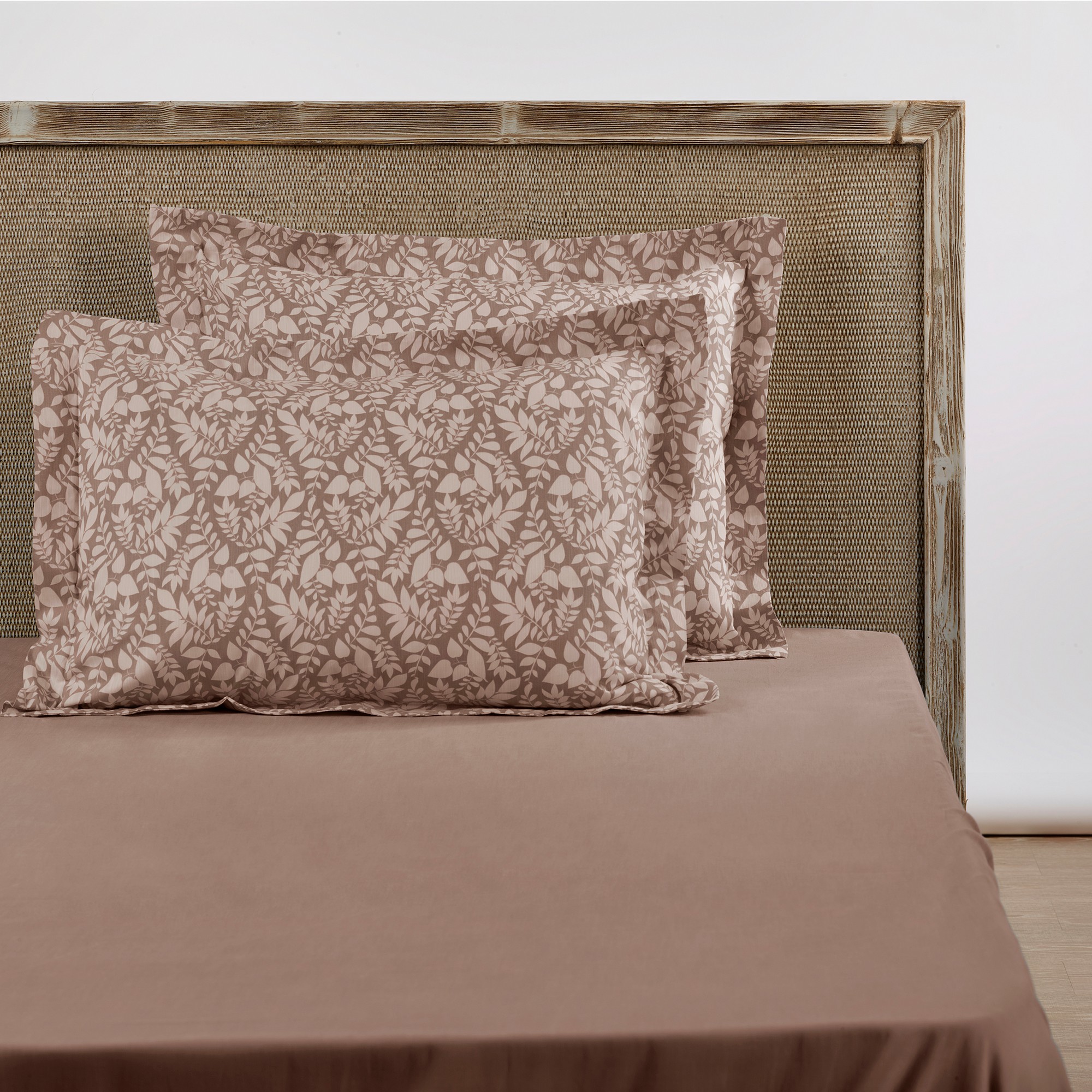 Taie d'oreiller rectangle Pulvinar 50x70cm 100% Coton motifs persans Cannelle