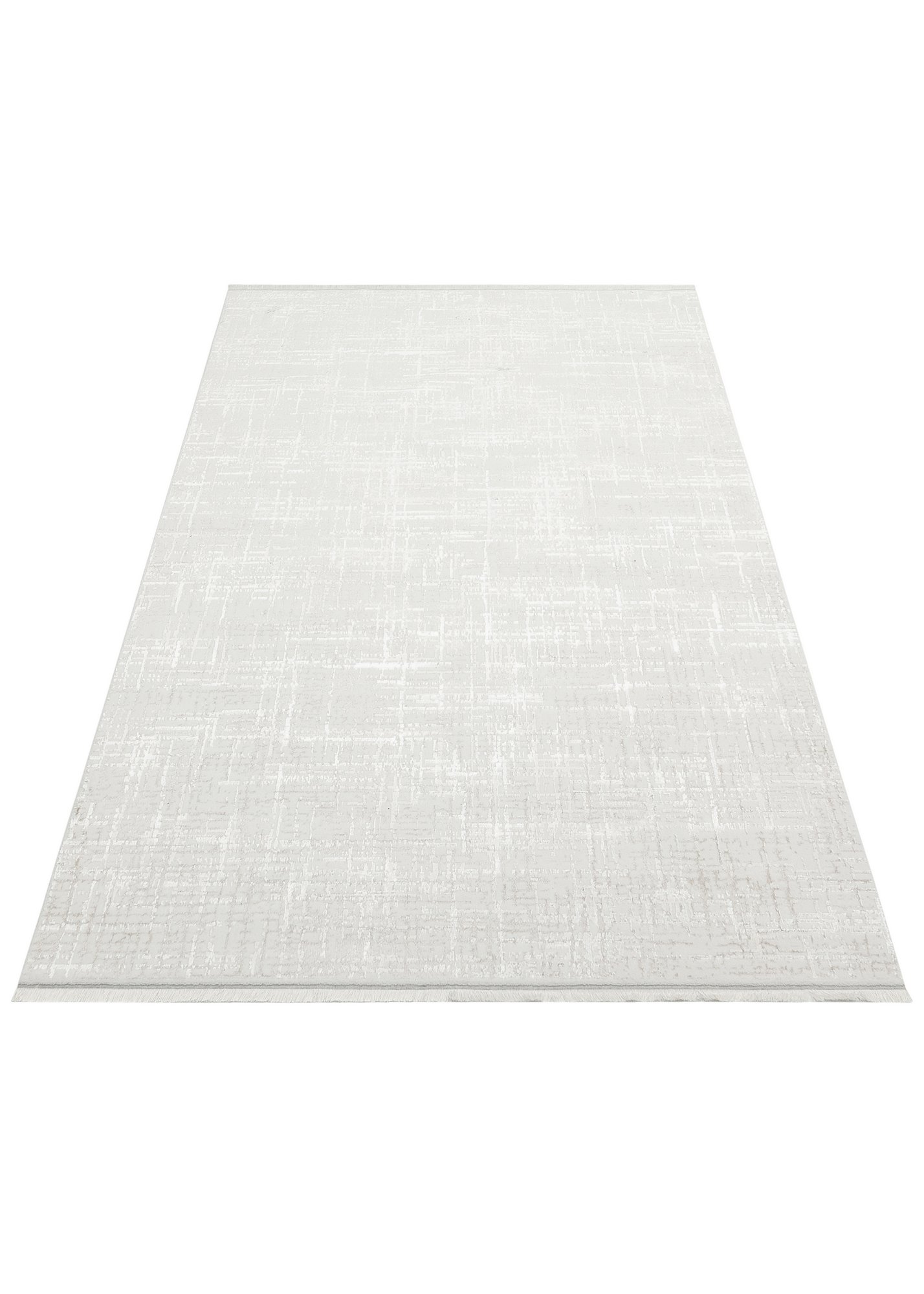 Tapis Akos 120x180cm Motif Rayures Blanc crème