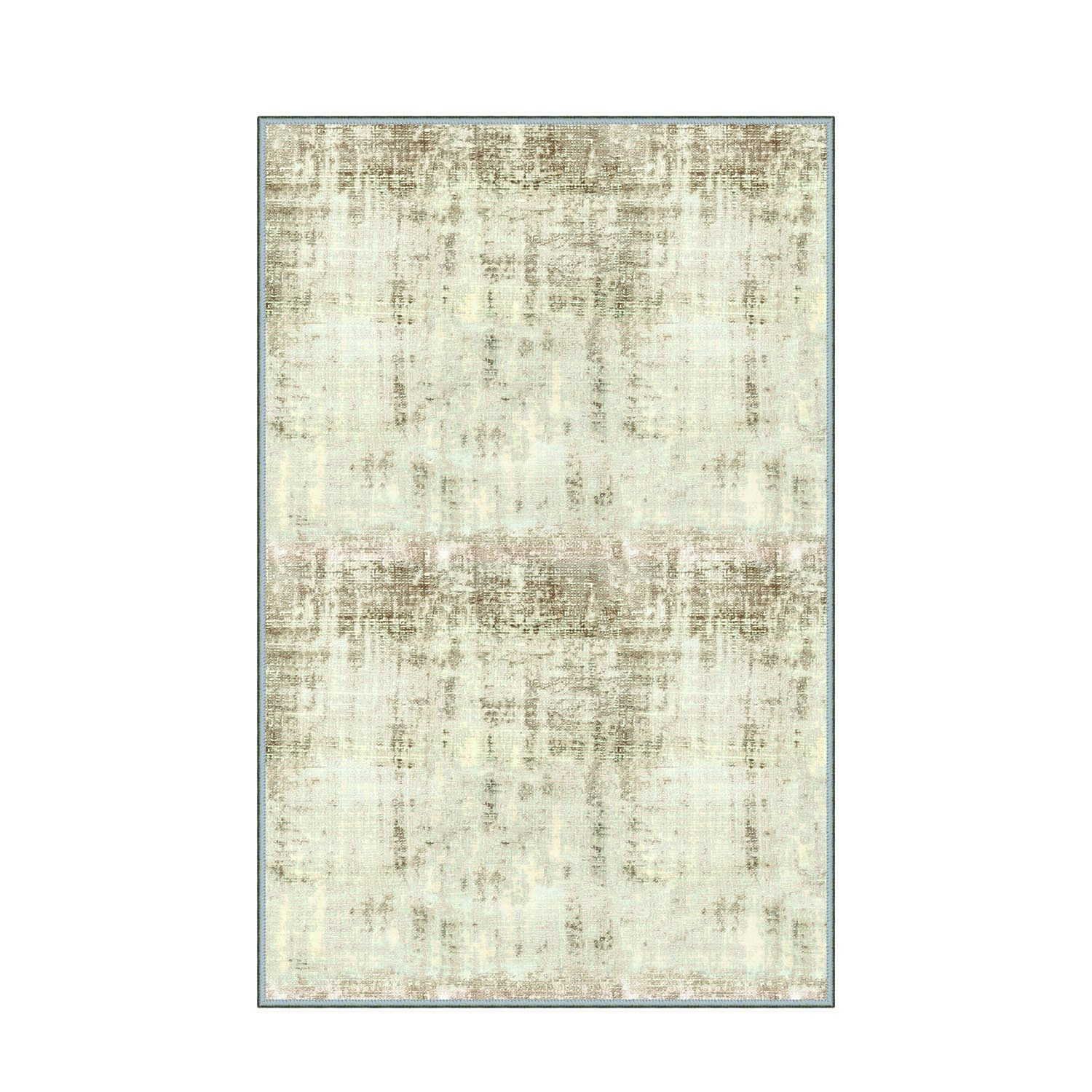 Tapis Mernis 120x180cm Motif Abstrait Beige et Marron