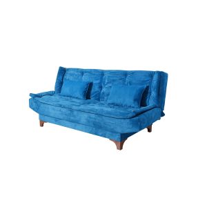 Ensemble Fauteuil et canapé 3 places convertibles Lefkada Tissu Bleu