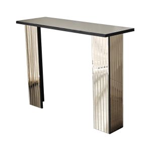 Console moderne Brillina L105cm Finition Miroir Bronze