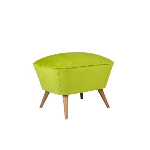 Tabouret Rusdel 57x45cm Tissu Vert brillant