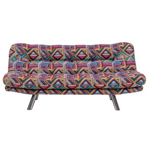 Canapé 3 places convertible Halora Tissu Motif Ethnique Multicolore