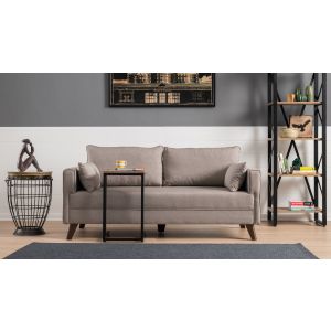 Canapé 2 places Hermoso Tissu Beige