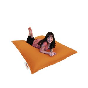 Coussin de sol Axina 100x100cm Tissu Orange