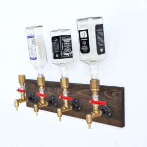 Distributeur de Boisson Quadruple Pompe Sucus Metal Or