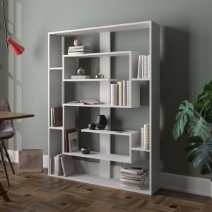 Étagère Aegyptio graphique 156cm Bois Blanc de Troyes