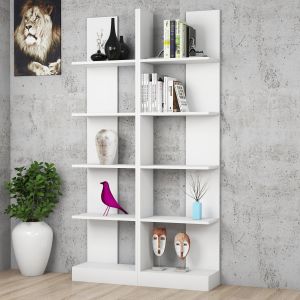 Étagère bibliothèque Attonitus 187cm Bois Blanc