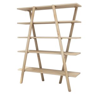 Etagères bibliothèque Abore L120xH148cm Pin massif naturel