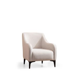 Fauteuil avec 2 coussins Torga Tissu Blanc