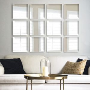 Lot de 12 miroirs losanges Certa Verre Argent