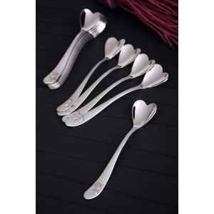 Lot de 12 petites cuillères Calydo 11cm Acier inoxydable Métallisé
