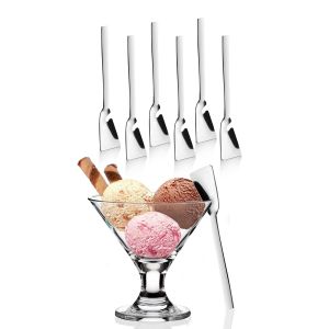 Lot de 6 cuillères à glace Marengo 14cm Acier inoxydable Argent