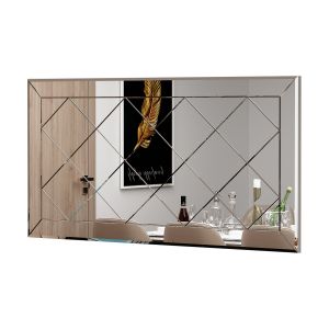 Miroir mural décoratif Gabby L120xH60cm Motif Losange