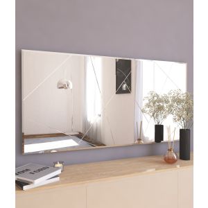 Miroir mural décoratif Kyrget 60x120cm Motif Géométrique
