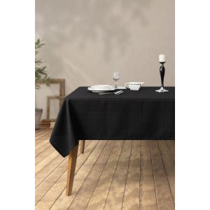 Nappe de table Charry 150x220cm Tissu Noir