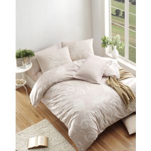 Parure de lit Florabesk 200x220cm avec drap plat 220x240cm et 2 taies d