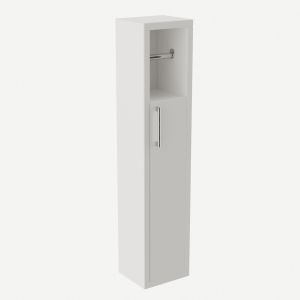 Porte papier avec rangement Esazia Bois Blanc