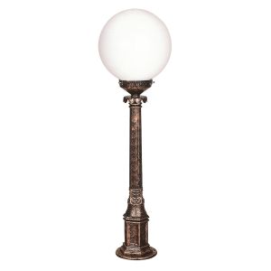 Potelet extérieur Kremer H95cm Brun et Blanc