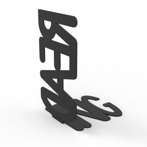 Serre-livres décoratif Liber « READ » Métal Noir